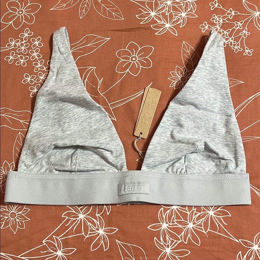 Skims Cotton Plunge Bralette